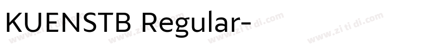 KUENSTB Regular字体转换